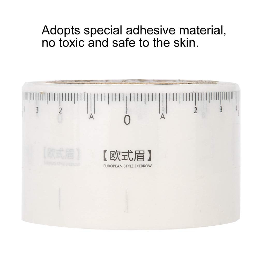 50PCS Disposable Eyebrow Ruler Stickers – Eyebrow Measuring Tool Stencils for Microblading, Shaping & Symmetry, Adhesive Guide for Beginners & Pros