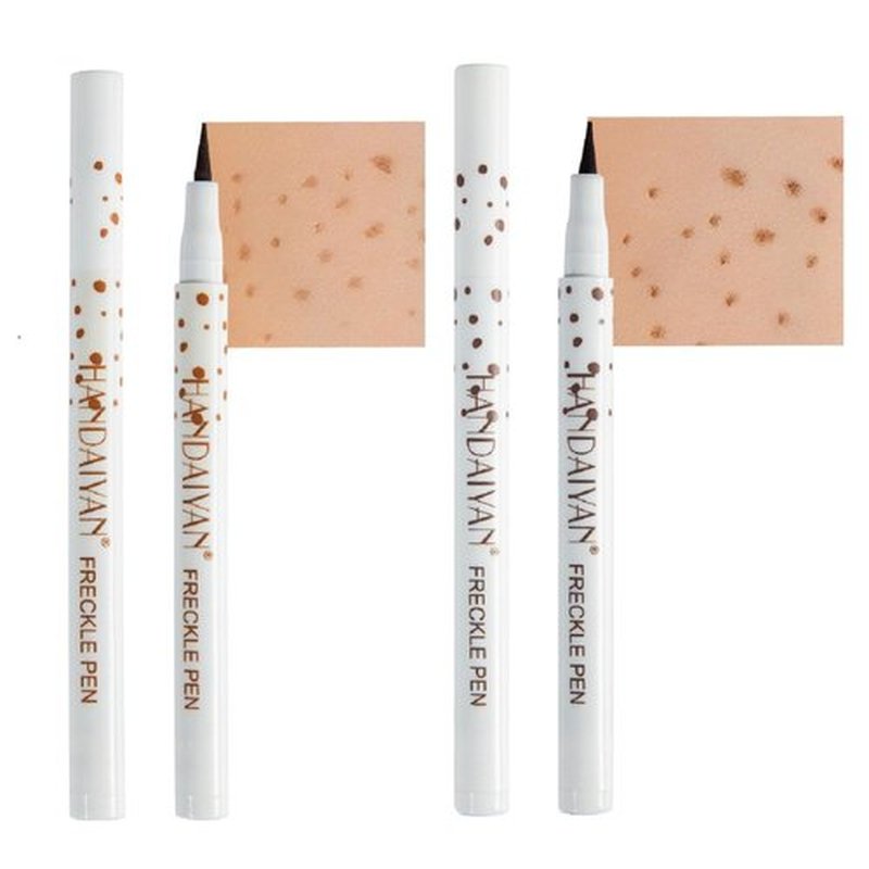 Freckle Pen | Natural Lifelike Faux Freckles Makeup | Waterproof & Quick-Dry | 01 Light Brown & 02 Natural Coffee