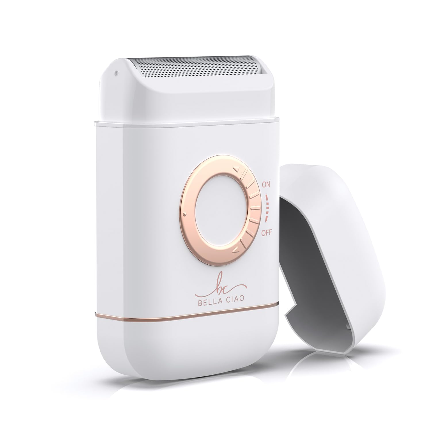 Bella Ciao Cordless Foil Shaver & Electric Bikini Trimmer for Women and Men, Portable Battery-Powered Electric Razor with Floating Foil, Pop-Up Detail Trimmer, Protective Cap & Cleaning Brush