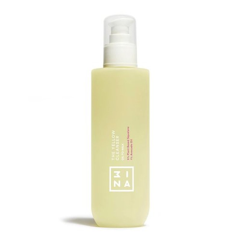 3ina MAKEUP - Yellow Oil Cleanser with 5% Plant-Based Squalane & 1% Avocado Oil - Vegan & Cruelty-Free Face Care
