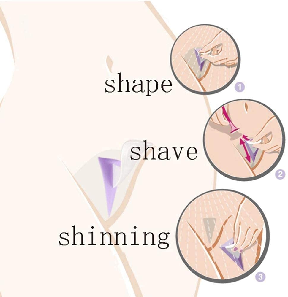 SmarTopus Bikini Trimmer Shaver for Women, Women Dedicated Privates Shaver, Pubic Hair Razor and Bikini Shaving Stencil, Female Intimate Shaping Tool