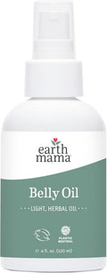 Earth Mama Belly Oil - Calendula Moisturizer for Dry Skin | Promotes Elasticity & Prevents Stretch Marks, 4 Fl Oz