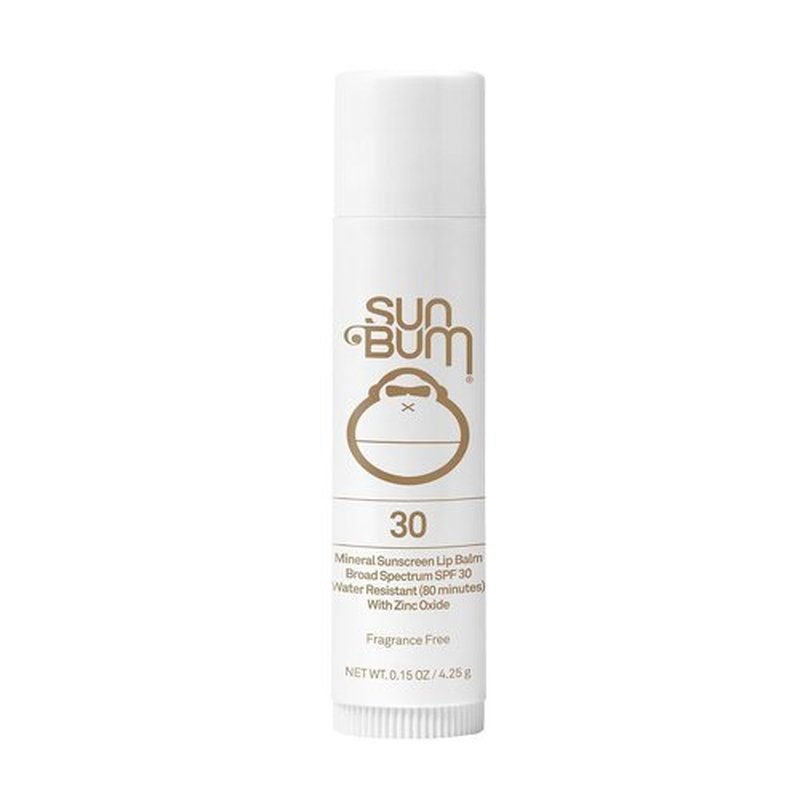 Sun Bum SPF 30 Mineral Sunscreen Lip Balm - Zinc-Based UVA/UVB Protection - 0.15 oz Stick | Hawaii Compliant