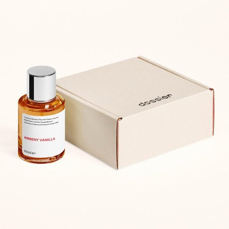 Dossier Ambery Vanilla Eau de Parfum 1.7Oz | Long-Lasting Feminine Fragrance Inspired by YSL Black Opium