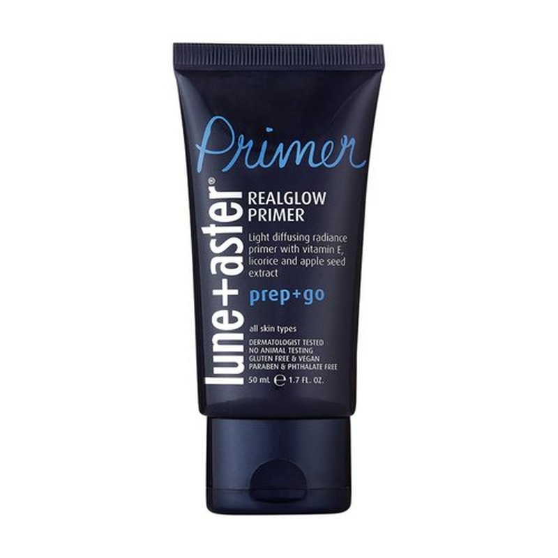 Lune+Aster RealGlow Primer - Sheer Radiant Primer with Vitamin E & Licorice Extract | Vegan, Gluten-Free | 1.7 Fl. Oz