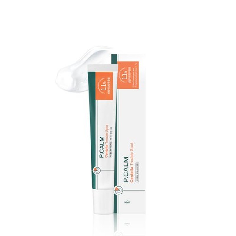 P.CALM Centella Trouble Spot Cream – Papaya Extract & Centella Asiatica for Intense Soothing & Spot Relief, Korean Skincare (15ml / 0.17 fl.oz)