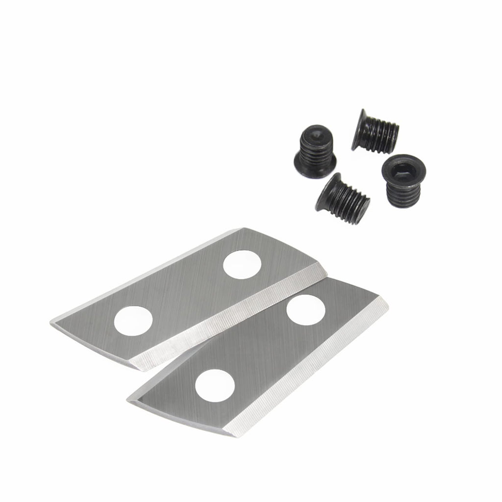TASP 2PCs Wood Chipper Blades with Screws Garden Shredder Cutting Knives