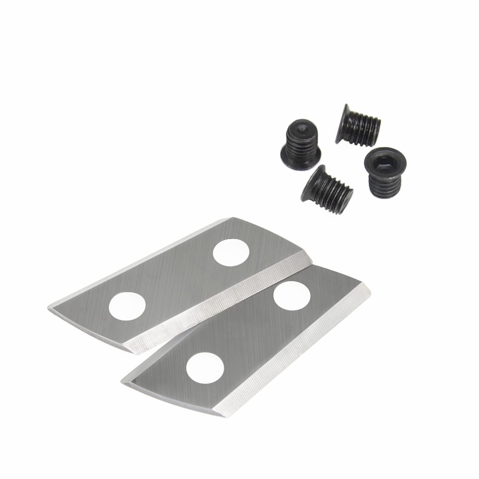 TASP 2PCs Wood Chipper Blades with Screws Garden Shredder Cutting Knives