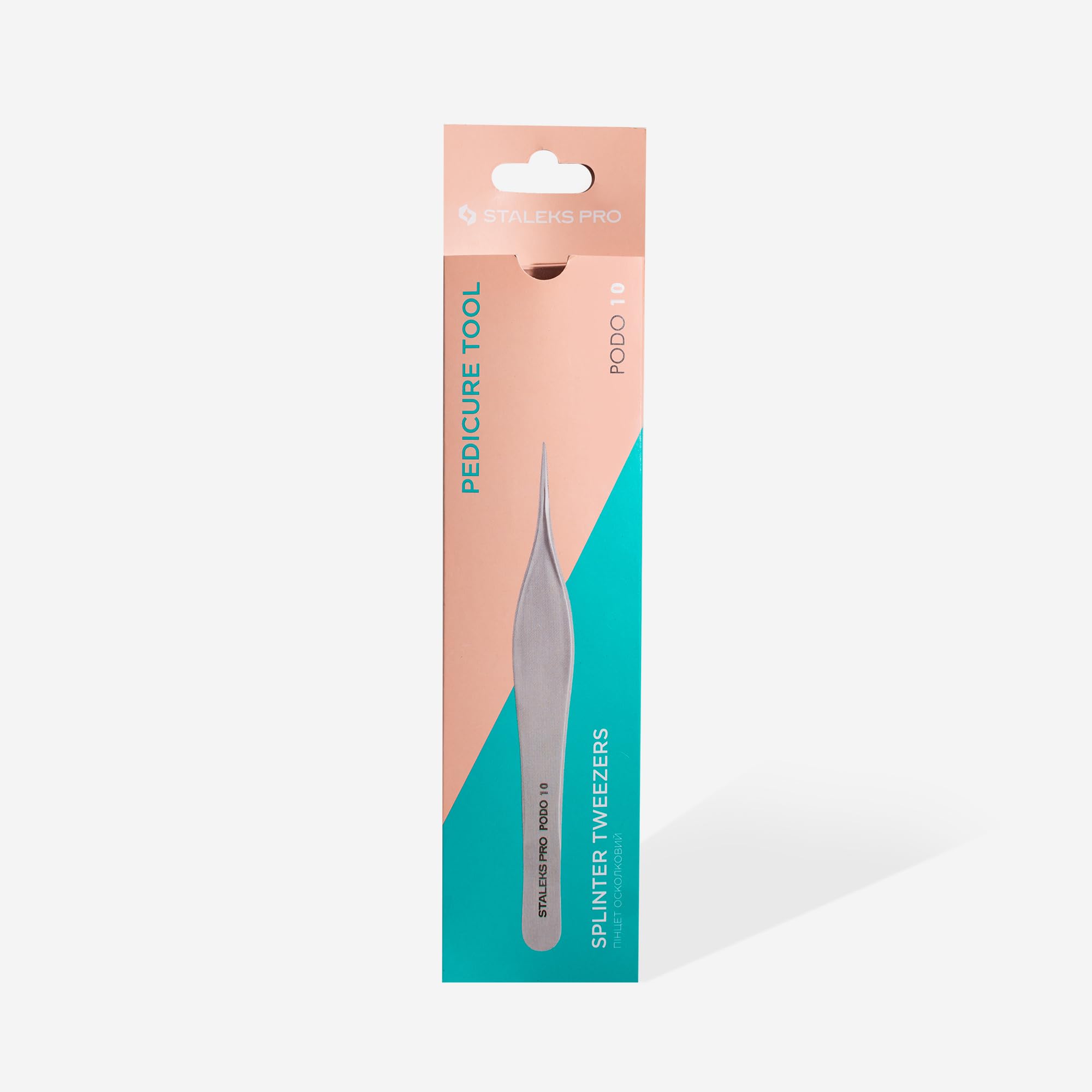 Staleks PRO Podology Splinter Tweezers PODO 10 – Stainless Steel Precision Tweezers for Ingrown Nails & Podiatry