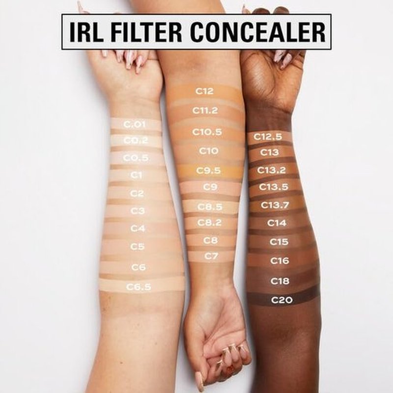 Revolution | IRL Filter Finish Concealer - Full Coverage, Oil-Free, Lightweight, Vegan, C5, 0.21 oz