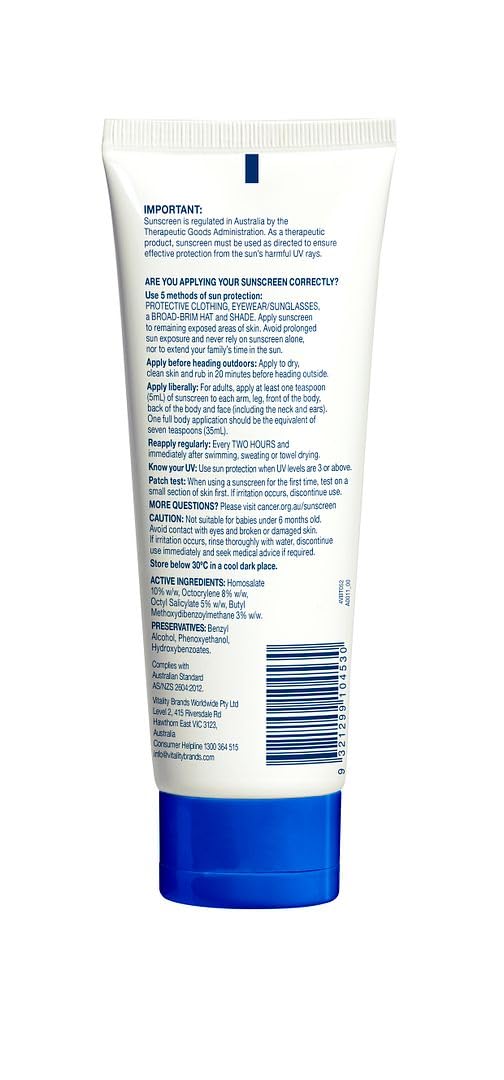 CANCER COUNCIL SPF50+ Ultra Sunscreen Tube 250mL