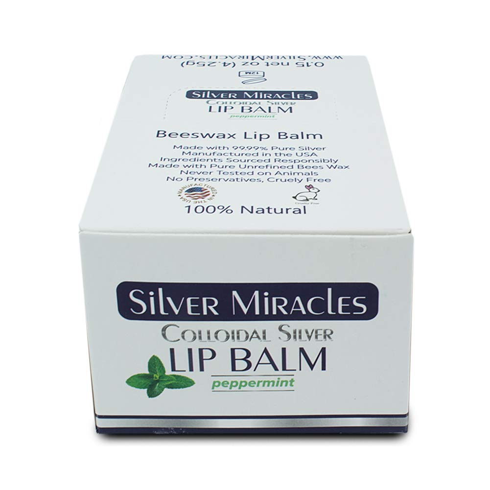Silver Miracles Colloidal Silver Lip Balm 18-pk Retail Box