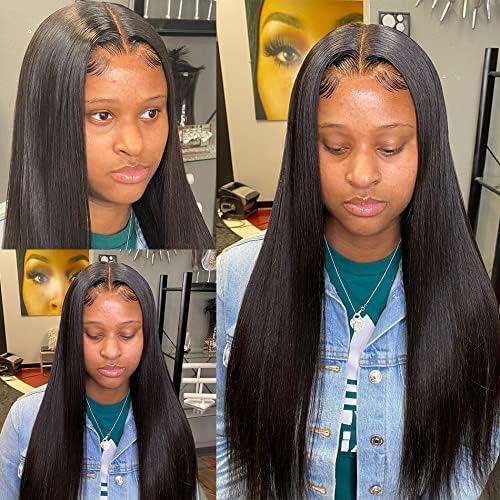 5X5 HD Lace Closure Human Hair Straight Transparent Lace Closure Pre Plucked with Baby Hair Bleached Knots 100% Unprocessed Brazilian Virgin Human Hair Closure Free Part Only 5X5 Closure 12 Inch