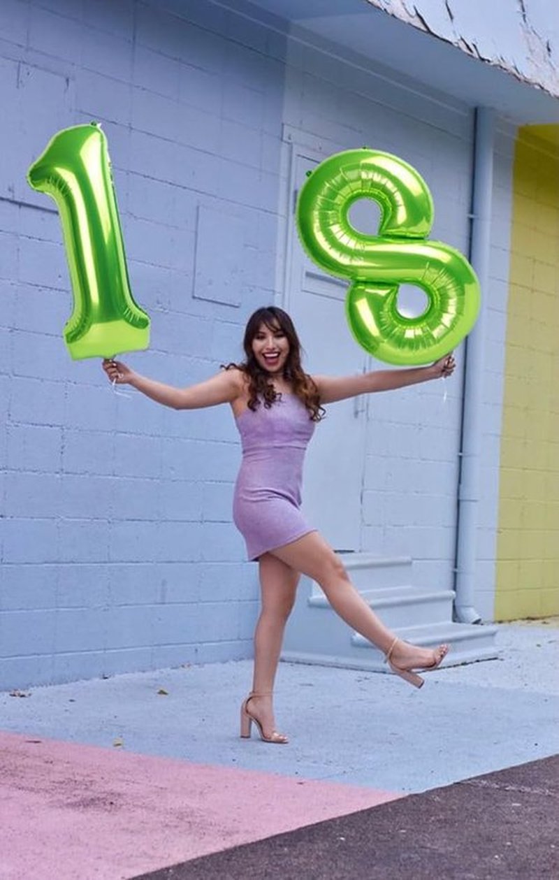 Number Balloons 1 - 40 Inch Light Green Balloon for 1st Birthday Party Decorations