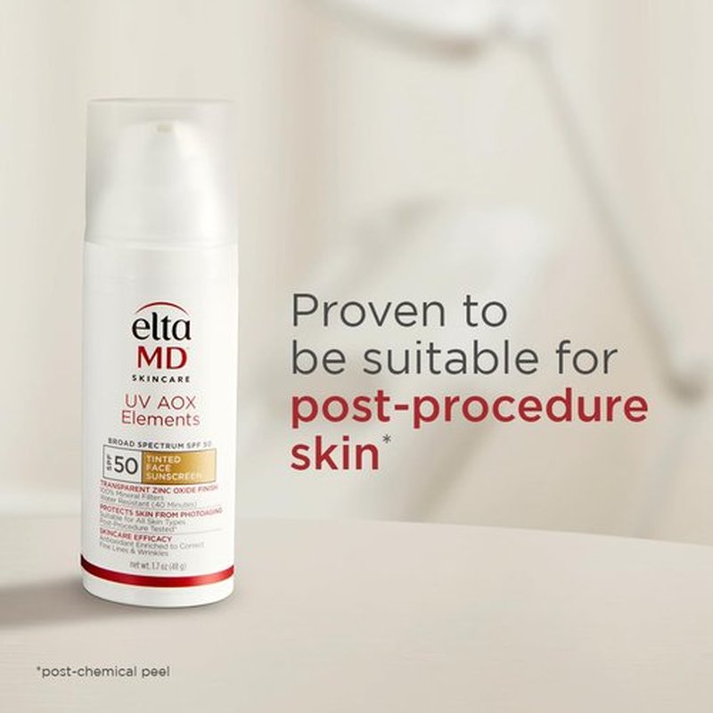 EltaMD Tinted Face Sunscreen - SPF 50 Mineral Formula with Antioxidants for Sensitive Skin | 1.7 oz Pump