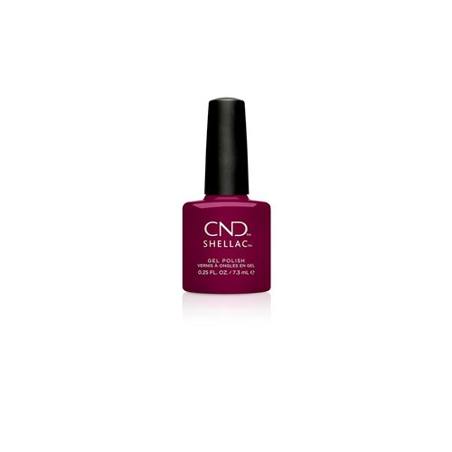 CND Shellac Gel Nail Polish - Long-Lasting Red Color with Curve-Hugging Brush | 0.25 Fl Oz
