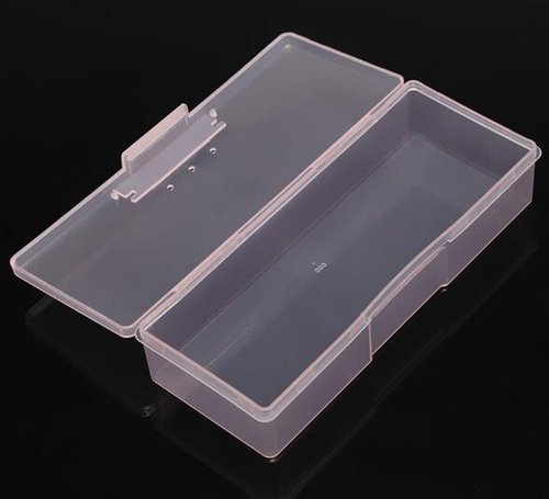 Nicedmm 2 Pcs Empty Multifunctional Rectangular Storage Box - Nail Jewelry Storage Box Polished Manicure Toolbox