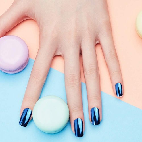 Duufin 14 Jars Chrome Nail Powder Metallic Nail Art Powder Mirror Effect Manicure Chrome Powder 14 Colors Nail Powders with 14 Pcs Eyeshadow Sticks, 1g/Jar