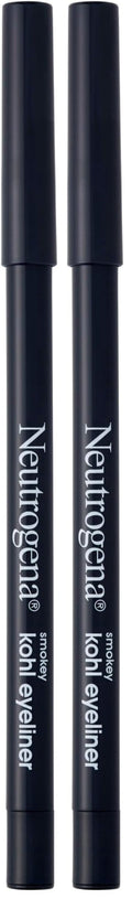 Neutrogena Smokey Kohl Eyeliner with Antioxidant Vitamin E, Water-Resistant & Smooth-Gliding Eyeliner Makeup, Smokey Gray, 0.014 oz (Pack of 2)