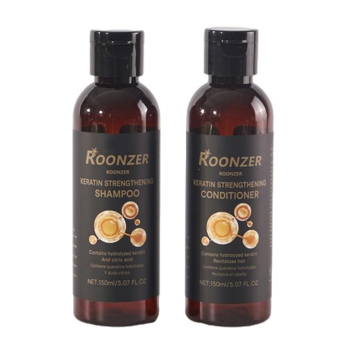 Keratin - Infused Shampoo & Conditioner Set | Deep Cleansing & Hydrating | Strengthens & Reduces Frizz | 2x150ml