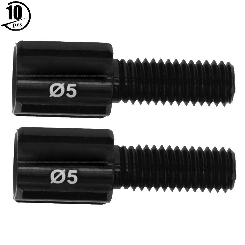 10PCS Cycles Brake Part Lever Rear Derailleur Brake Cable Line Thumb Shifter Screw Lever Adjusting Barrel(RC122-M5) Cable Adjuster