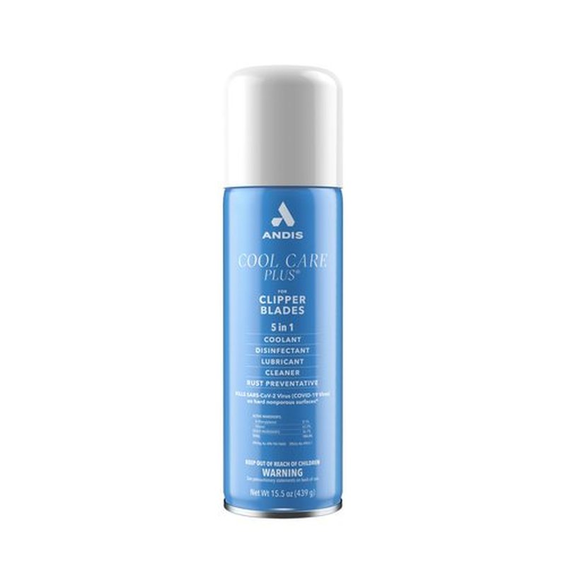 Andis 12750 Cool Care Plus 5-in-1 Clipper Spray - Blade Care & Treatment, 15.5 oz Can