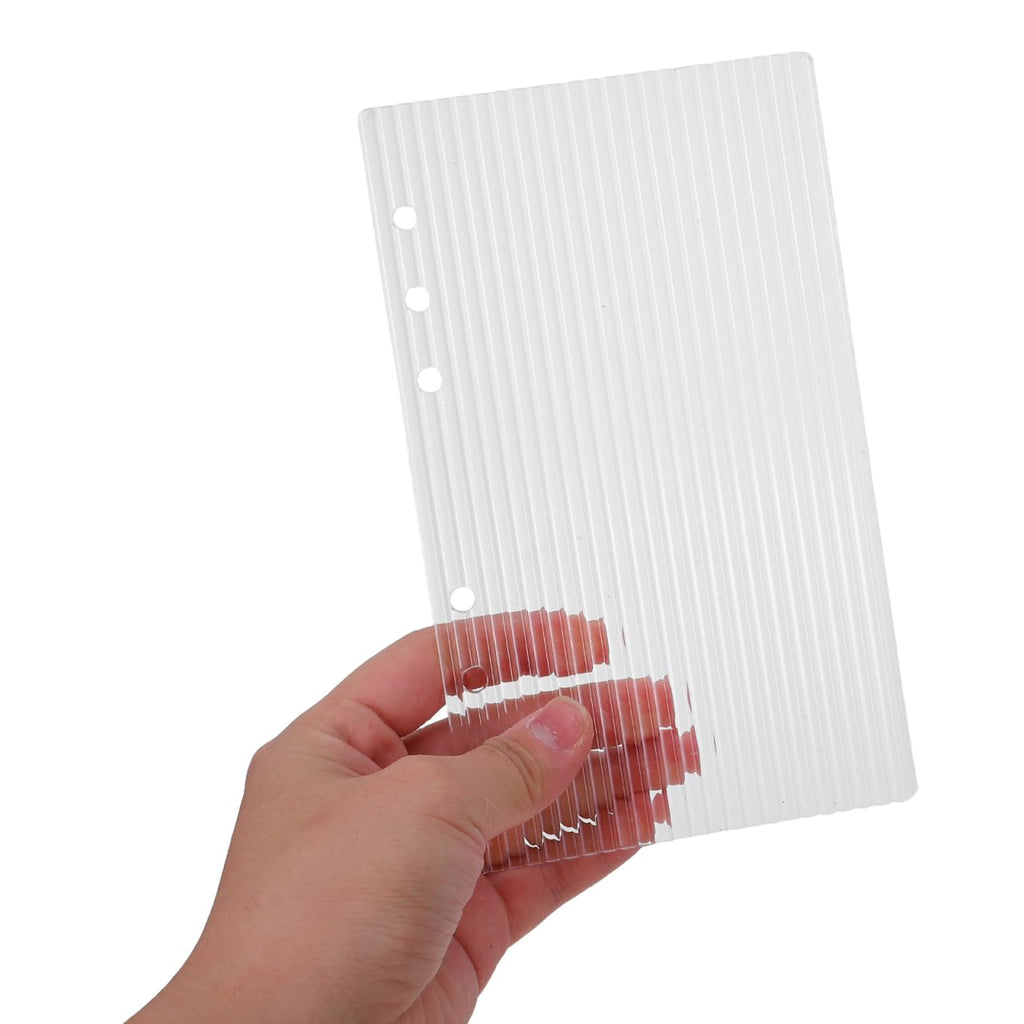 Clear A6 Binder Cover, 6 Ring Transparent Acrylic Planner Protector Shell, Minimalist Refillable 6 Hole A6 Notebook Cover for Budget Binders, Journals & Office Planners (8.27" x 5.91") (A6)