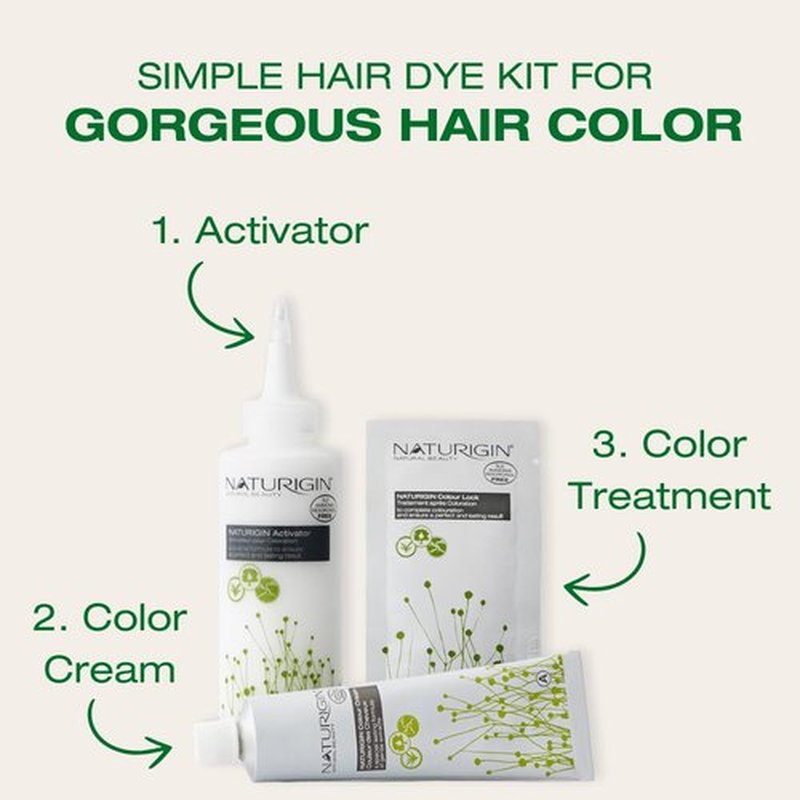 Naturigin Permanent Hair Dye | 100% Gray Coverage - 4.0 Brown, Ammonia-Free & Vegan Formula