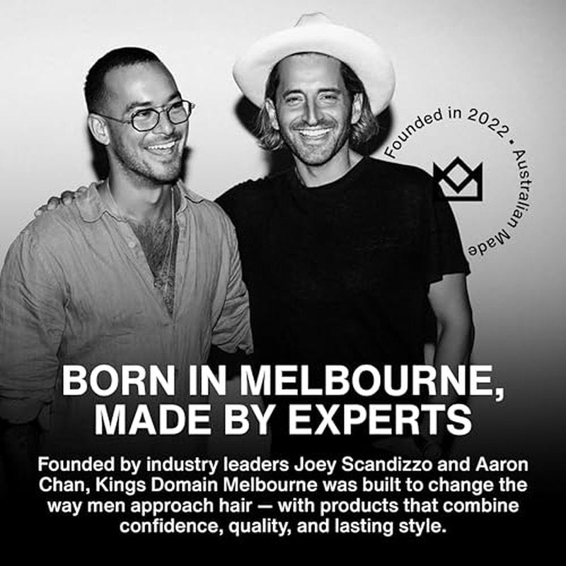 Kings Domain Melbourne Shaping Fibre | Hair Paste for Men | Medium Hold Styling Paste | Adds Natural Movement & Texture