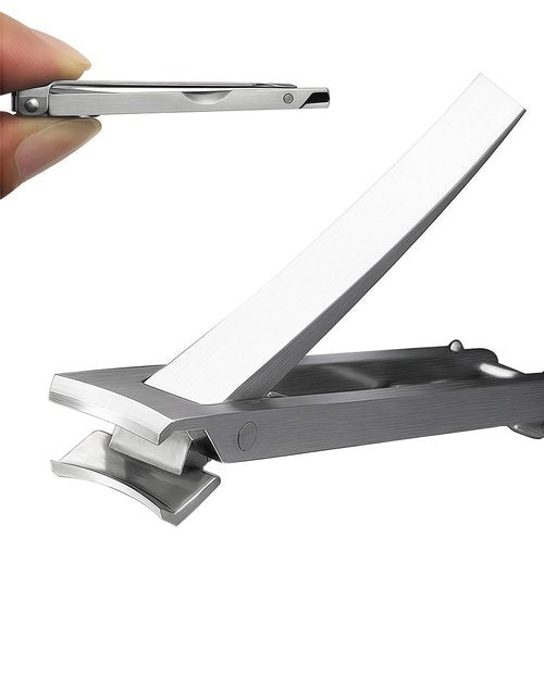 HEYCROWN Small Nail Clippers Travel Fingernail Clipper Ultra Thin Foldable Design