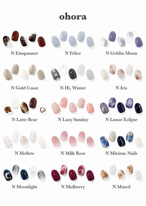 ohora Semi Cured Gel Nail Strips (N Ash Pink) - Pink, Solid, Works with Any UV/LED Lamps, Salon-Quality, Long Lasting, Easy to Apply & Remove - Includes 2 Prep Pads, Nail File & Wooden Stick