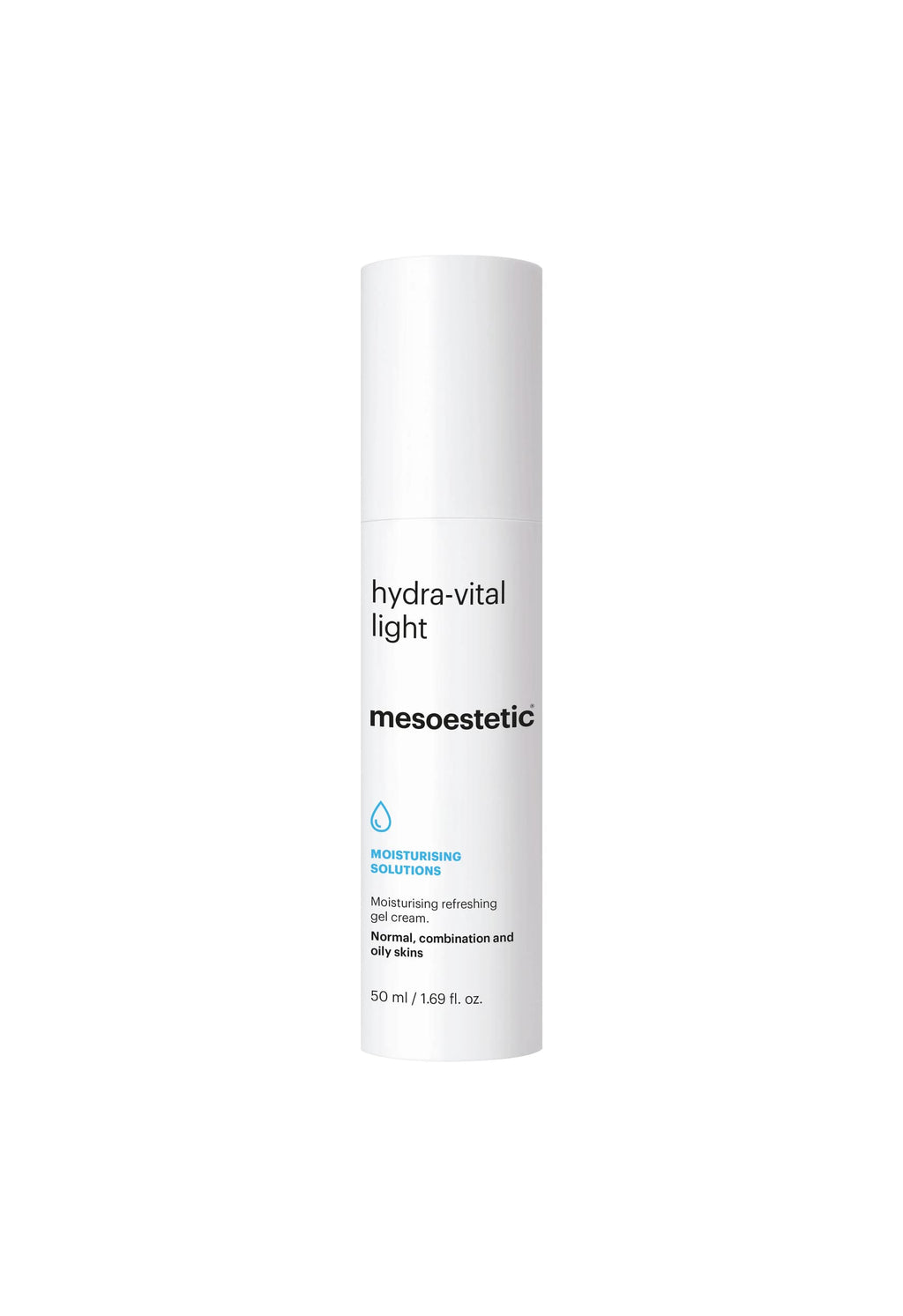 Mesoestetic Hydra-Light Moisturizing Face Cream w/Hyaluronic acid & Urban D-tox for Normal, Oily, and Combination Skin