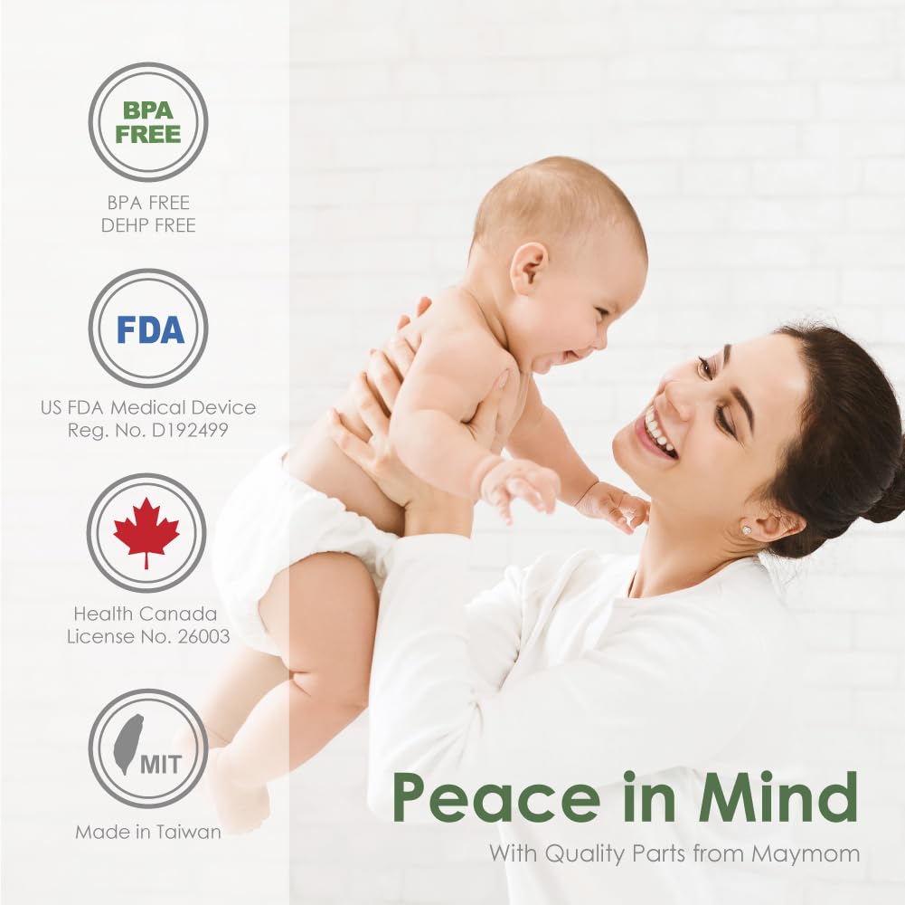 Maymom Silicone Membrane Diaphragm Designed for Spectra S1 S2 9 Plus Breastpump Backflow Protector Also for Maymom Backflow Protector Long Medium Short Stem, Not Original Spectra Accessories Pump Part