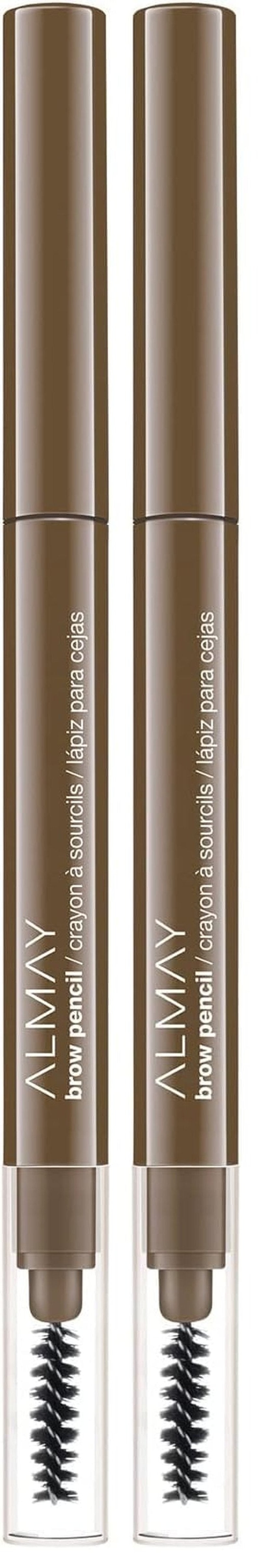Almay Eyebrow Pencil with Spoolie Brush, Easy to Achieve Brows, Hypoallergenic, Taupe, 0.01 Oz (Pack of 2)