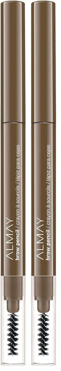 Almay Eyebrow Pencil with Spoolie Brush, Easy to Achieve Brows, Hypoallergenic, Taupe, 0.01 Oz (Pack of 2)