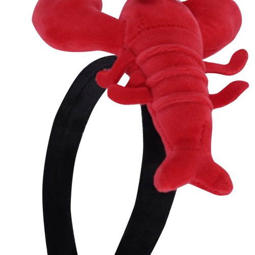 haozaikeji Funny Crab Lobster Headband Plush Animal Headpiece Wash Face Makeup Hair Hoop Theme Party Accessories