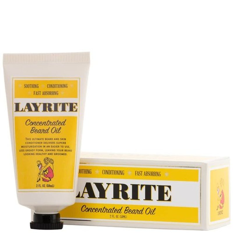 Layrite Beard Oil - Concentrated Formula for Soft, Healthy Facial Hair | 2 Fl Oz