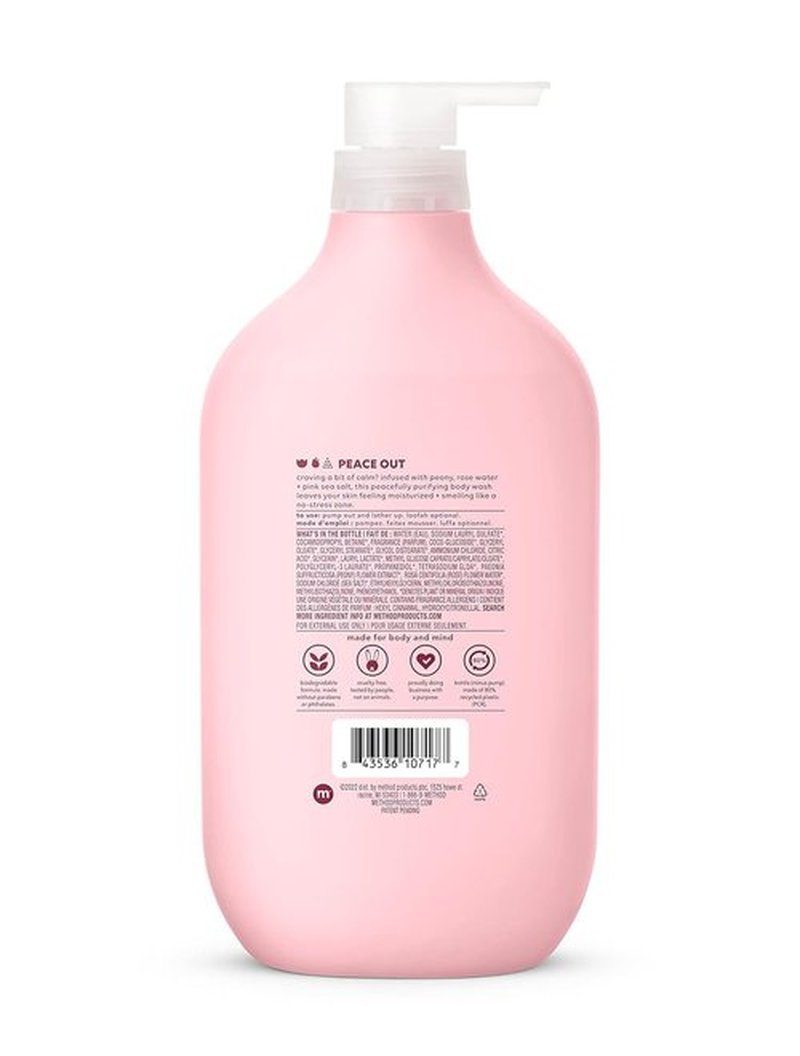 Method Body Wash - Pure Peace | Paraben & Phthalate Free, 28 oz for a Soothing Cleanse