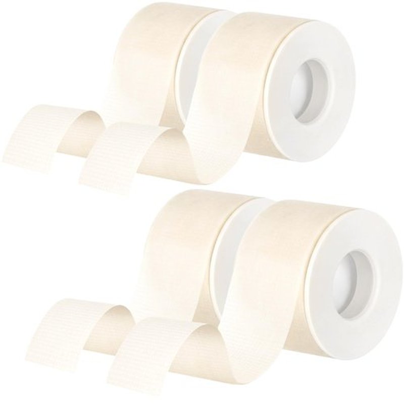 Nuanchu 4 Rolls Lash Tape for Eyelash Extensions Breathable Eyelash Tape for Extensions Adhesive Microporous Lash 0.98 Inch x 3.9 Yard/Roll(White)