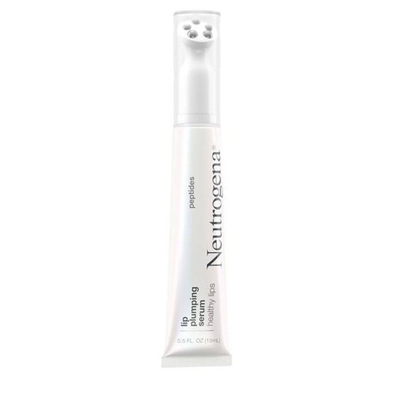 Neutrogena Healthy Lips Plumping Serum - Lip Enhancer with Peptides for Fuller, Nourished Lips | 0.5 fl. oz