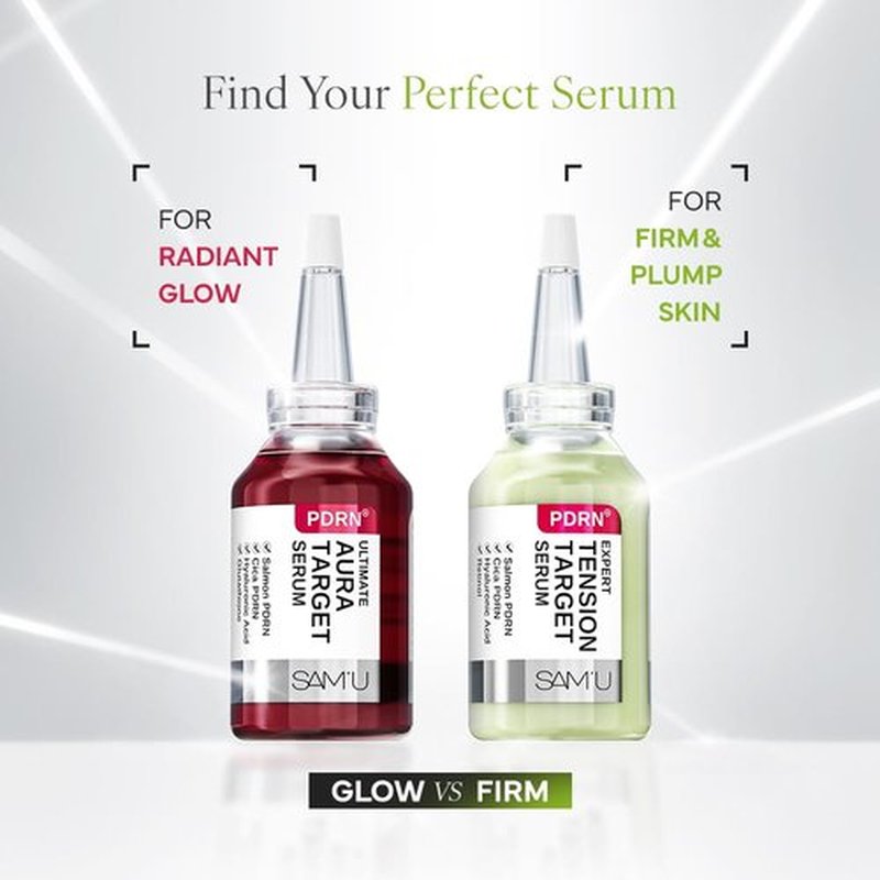 SAM'U PDRN Expert Tension Target Serum - PDRN Salmon DNA retinol serum with Collagen & Peptides for skin firming & elasticity, Korean Skin Care