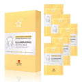 Leaders Insolution Illuminating Skin Clinic Mask | Omega-3 & Purslane Extract for Radiant Glow | Niacinamide Brightening Treatment | Even Skin Tone | 100% Natural Cotton (5 Sheets)