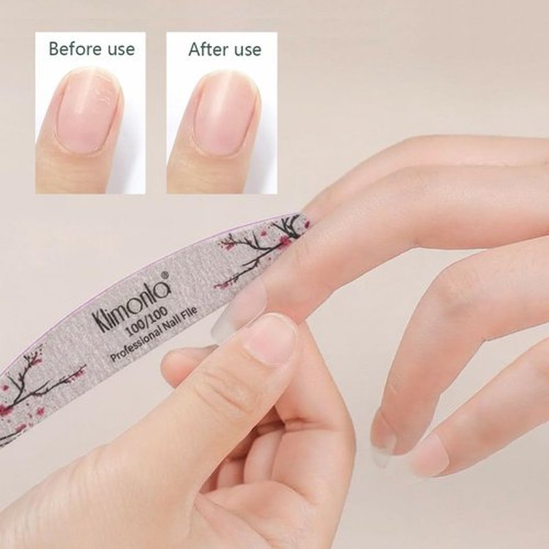 25PCS Floral Professional Nail Files 80/100/150/180/240 Grit, Emery Boards Nail Files for Natural Nails and Acrylic Nails, Double Sided Emory Boards limas para unas acrilicas Reusable Manicure Tools