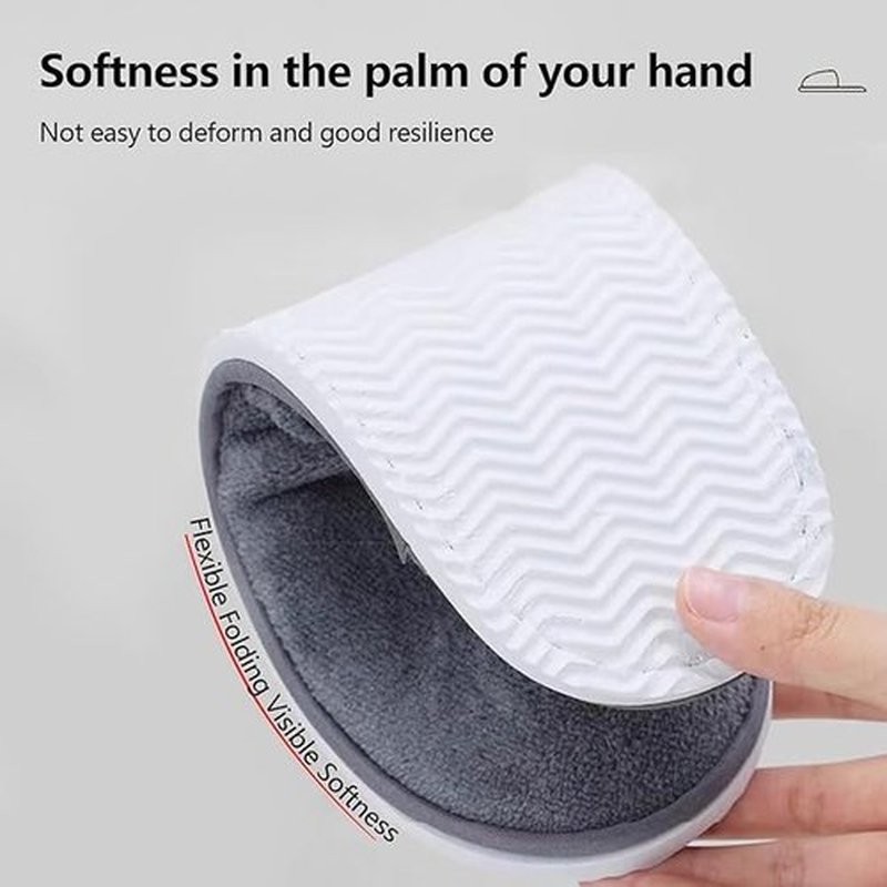 6 Pairs Premium Spa Slippers - Super Soft Non-Slip Guest Slippers, Washable Reusable Indoor House Slippers for Women Men, Hotel, Bridal (3gray and 3beige)