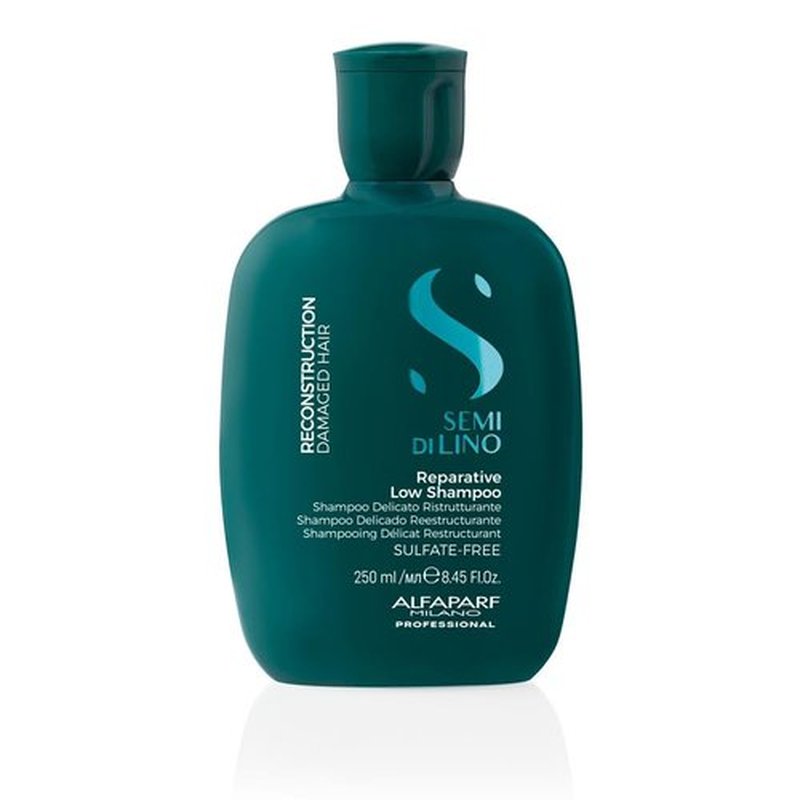 Alfaparf Milano Semi Di Lino Shampoo - Reparative Formula for Damaged Hair | Sulfate & Paraben Free