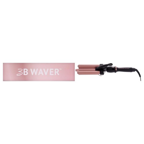 The Beachwaver Co. 3B Waver - Midnight Rose | Triple Barrel Hair Waver for Mermaid Waves | Professional Curling Iron with Adjustable Temperature, LED Screen, and Ceramic Barrels