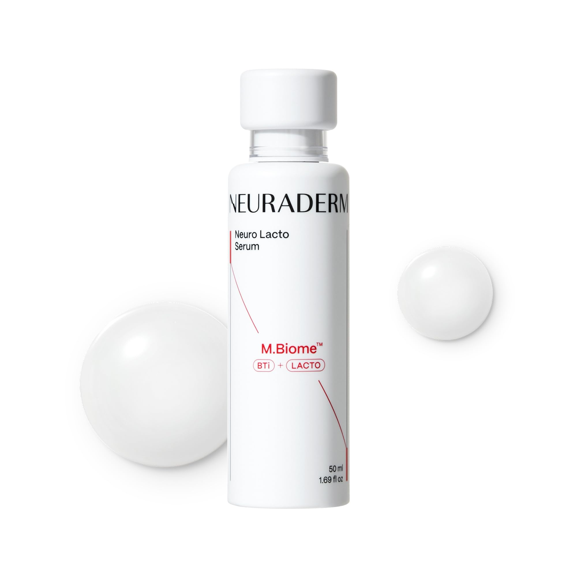 NEURADERM Neuro Lacto Serum | Advanced Anti-Aging Formula with Peptide & Probiotic Complex | Clinically Clean, Non-Irritating for Sensitive Skin | 1.69 fl. oz