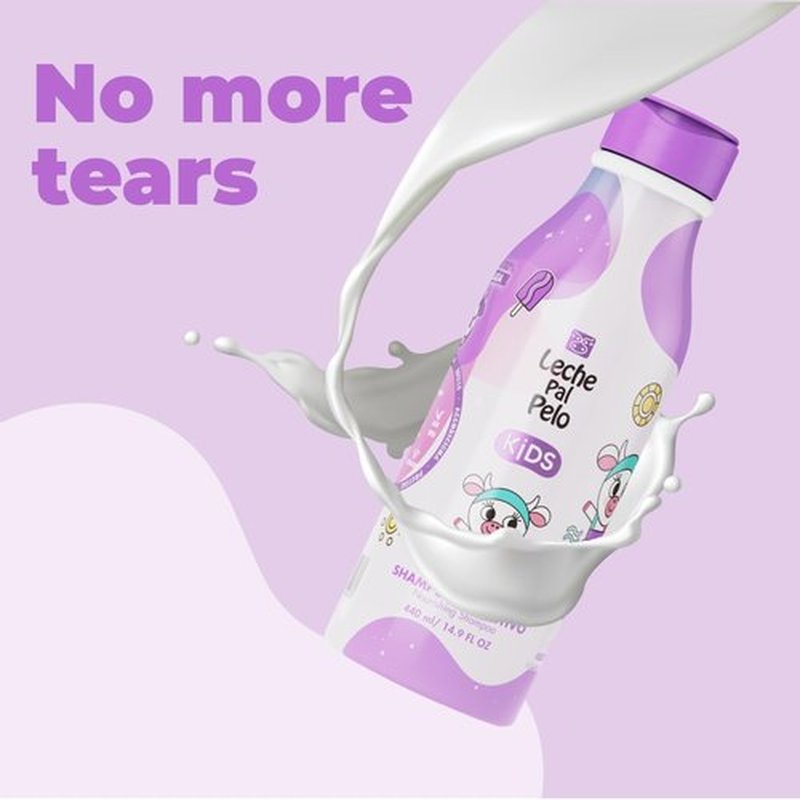 Leche Pal Pelo Kids Nourishing Shampoo - Gentle Daily Cleanse, Sulfate-Free with Jojoba & Aloe Vera | 14.9 fl. oz