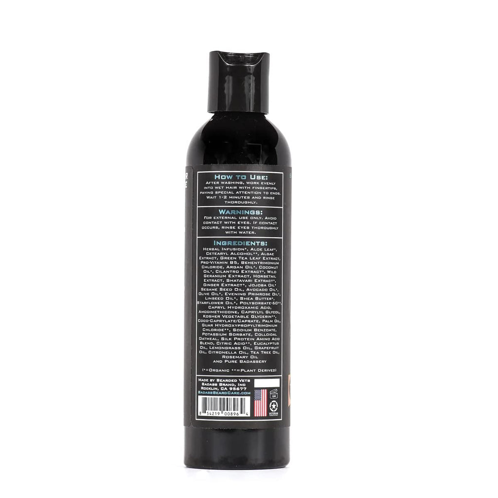 Badass Beard Care Beard Conditioner For Men - THE BUSHWHACKER, 8oz - Made of Natural Ingredients for A Healthy, Soft, & Itch Free Beard and Mustache