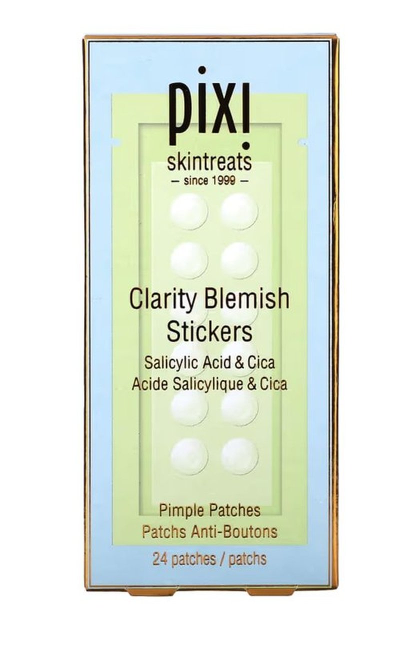 Pixi Clarity Blemish Stickers | Pimple Patches with Salicylic Acid, Green Tea & Cica for Clear & Balanced Skin | Translucent & Gentle | On-the-Go Spot Treatment | 24 patches